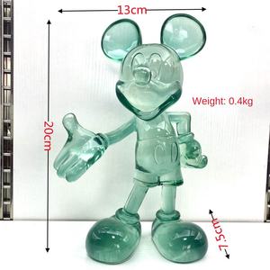 Gran oferta resina hecha a mano ecológica <span class=keywords><strong>Mickey</strong></span> Mouse adornos artesanales sala de estar entrada TV gabinete escritorio muñeca de dibujos animados - Product Image 4