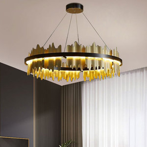 Luces <span class=keywords><strong>colgantes</strong></span> LED simples y modernas <span class=keywords><strong>para</strong></span> dormitorio, comedor, bar, candelabro de gota de agua, lámpara de escalera - Product Image 3