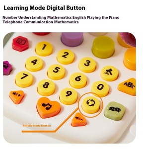 Jouet éducatif pour enfants Simulation de téléphone portable pour bébés de 8 à 12 mois La première ligne <span class=keywords><strong>fixe</strong></span> de musique de bébé encourage l'éducation - Product Image 2