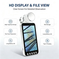 Équipement d'observation du cuir chevelu pour salon de coiffure, caméra visuelle HD portable avec sonde rotative et écran LCD