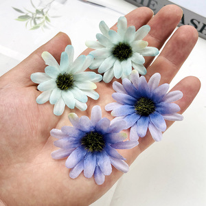 Horquilla con Flor de Margarita Artificial de 4.5cm, Flor de Seda, Accesorios de Fotografía para Bodas, Decoraciones - Product Image 2
