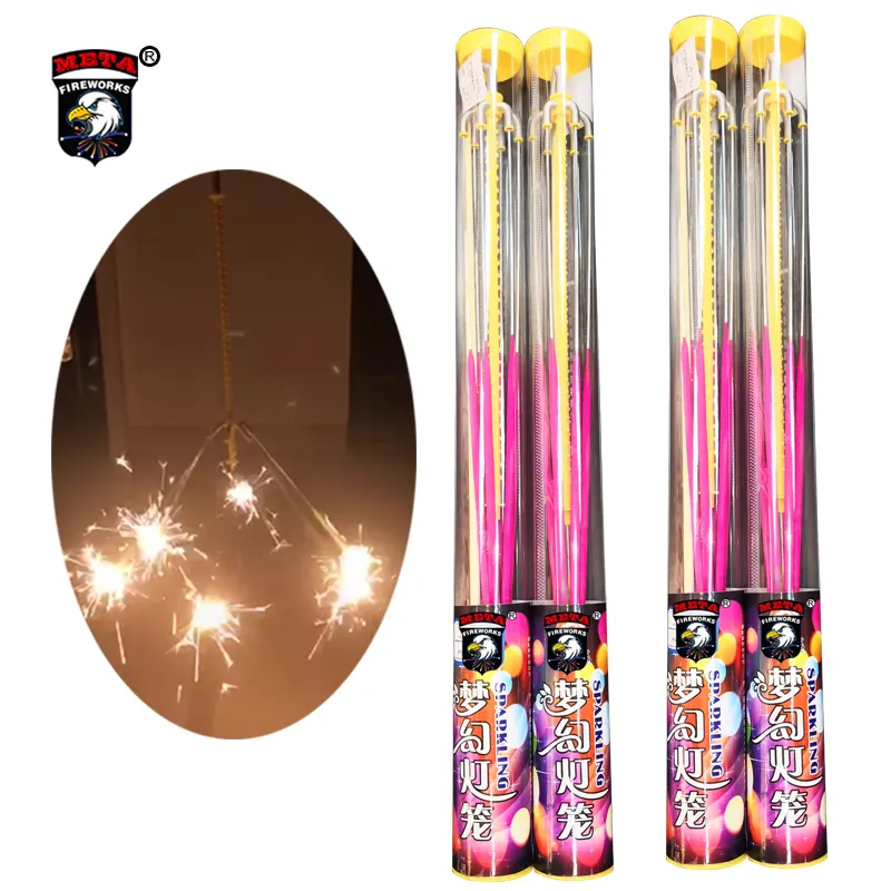 Vendita calda di alta qualità eccellente Liuyang fabbrica piro Meta fuochi d'artificio fuochi d'artificio scintillanti scintillii tempo rotanti lanterna