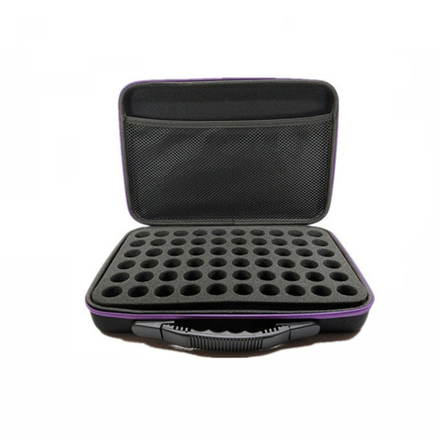 Large Size EVA Hard Shell Carrying Case for Essential Oils Storage 30 60 Bottles Foam Case Custom Logo Waterproof