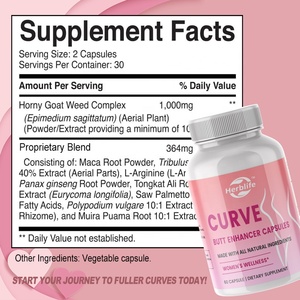 แคปซูลเสริมสะโพกโค้งเว้าแบบ OEM แบรนด์ส่วนตัว อาหารเสริมเพิ่มขนาดสะโพก ช่วยเสริมสะโพกและหน้าอกให้ใหญ่ขึ้น - Product Image 2