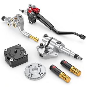 Servicio de Piezas de Motocicleta Mecanizadas por CNC Personalizadas, Palanca de Freno y Embrague de Precisión de Aluminio, Accesorios para Manillar y Reposapiés - Product Image 4