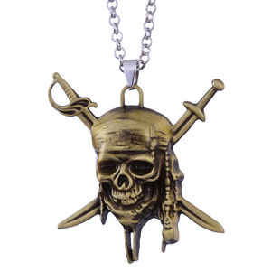 สร้อยคอจี้กระโหลกกระจอก SKL05โจรสลัดคาริบเบียนของขวัญเครื่องประดับ - Product Image 6