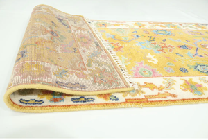 Alfombra de Lana Hecha a Mano de Alta Demanda, Alfombra Moderna de Pasillo en Tonos Pastel para Sala de Estar y Dormitorio - Product Image 4