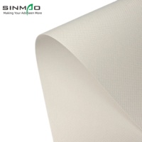 Tissu rétroéclairé sans PVC, imprimable UV double face pour caisson lumineux dynamique