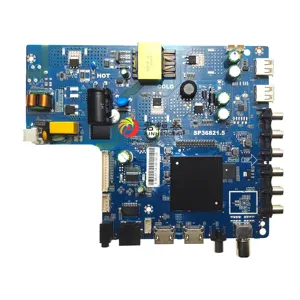 JHT Tv Led FHD Universal Pabrik, Mainboard 32 Hingga 42 Inci Sp368t221, 23W(75W) 1G + 8G Inci Tv Pintar Tiga Dalam Satu Driverboard