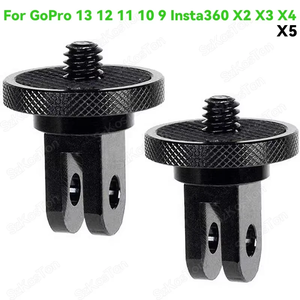 Adaptador de Trípode con Rosca, Soporte Giratorio de 360° para Go <span class=keywords><strong>Pro</strong></span> 13 12 11 10 9 Insta 360 X5 <span class=keywords><strong>X4</strong></span> DJI OSMO 360, Accesorios para Cámara - Product Image 2