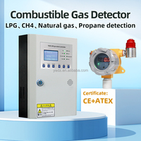 Détecteur de gaz CE ATEX H2S, détecteur de gaz toxique et combustible, détecteur de gaz fixe, alarme sonore et lumineuse applicable aux situations dangereuses