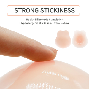 Coque translucide couleur brun silicone mamelon couverture Push up <span class=keywords><strong>sein</strong></span> Lifter pétales Push up adhésif mamelon couverture - Product Image 5