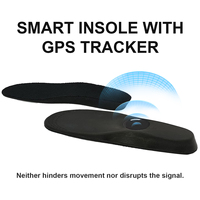 Semelles intérieures droites en PU avec support pour AirTag, traceur GPS pour chaussures, idéales pour prévenir la perte des enfants