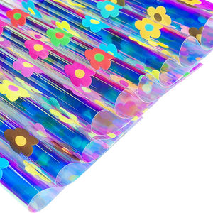 Vente en gros Flower Illusion <span class=keywords><strong>Film</strong></span> PVC étanche pour la fabrication de sacs sacs cosmétiques - Product Image 4