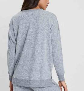 Set Pigiama in Maglia di Bambù per <span class=keywords><strong>Donna</strong></span>, <span class=keywords><strong>Felpa</strong></span> Lunga e Pantaloni con Elastico in Vita, Abbigliamento Termico per <span class=keywords><strong>Casa</strong></span>, Estate, Autunno, Primavera - Product Image 5