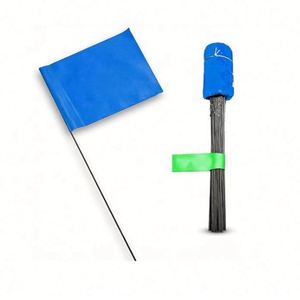 Bandera de Seguridad Personalizada de PVC para Exteriores, Tamaño 4*5 Pulgadas, con Logotipo Personalizado en Fibra de Vidrio, para Jardín Pequeño, Advertencia, Topografía, Césped - Product Image 1