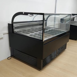 Congelatore Espositore per Gelato a 18 Vaschette, Design Nero - Product Image 6