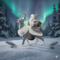 Figurines de Noël en gros : Renne, Père Noël, Gnome, avec paillettes argentées et garniture en fourrure, décorations de table festives statiques pour les fêtes, articles d'artisanat