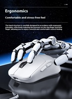 Xinmeng MS301 Souris sans fil légère Tri-mode Souris de jeu professionnelle haute sensibilité pour bureau de jeu