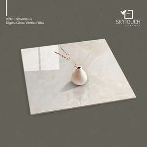 Baldosas de cerámica de porcelana esmaltada Digital de marfil puro para sala de estar Combinación de colores de porcelana con acabado brillante de 5mm - Product Image 4