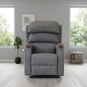 Fauteuil inclinable motorisé double avec fonction zéro gravité, chauffage, appui-tête et soutien lombaire, sur roulettes, pour personnes âgées, idéal pour salon et maison - Product Image 3
