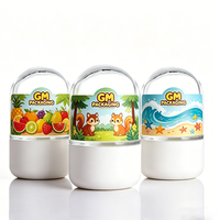 Nuevos Frascos de Vidrio Transparentes de 3.5g con Tapa Hermética a Prueba de Olores y a Prueba de Niños para Envasado de Hierbas y Flores Secas