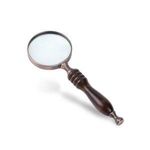 Classic Retro Handheld Magnifier 90 Mm Lens Ebony Handle Reading Books Jewelry Appraisal - Product Image 3