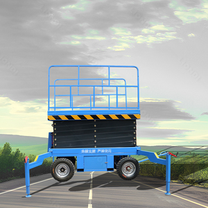 Super bas prix 6-24m travail aérien plate-forme de levage <span class=keywords><strong>manivelle</strong></span> électrique Mobile ciseaux Mobile levage Cargo Freight Elevator - Product Image 3