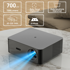 Rigal P6 số lượng lớn hiện đại video Home theatre chiếu tự động tập trung 4K Video 5 gam <span class=keywords><strong>wifi</strong></span> hỗ trợ LED chiếu thông minh cho điện thoại di động - Product Image 1