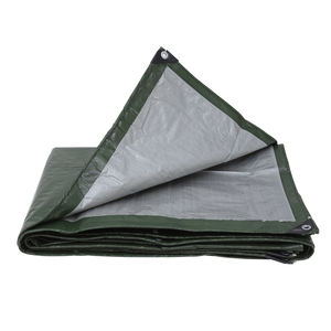 Bâches robustes 10x12 pieds <span class=keywords><strong>3m</strong></span> x 4m Bâche en plastique PE de haute qualité - Product Image 2