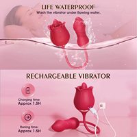 Juguete Sexual con Vibración y Estimulación Anal para Mujer, Dildo de Doble Cabeza con Movimiento de Empuje y Lamido Oral, Masturbador Telescópico Femenino