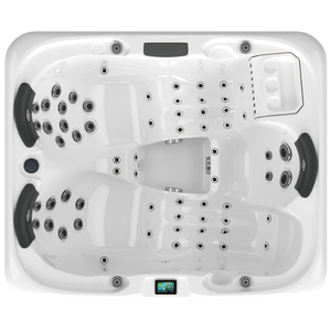 Baignoire à remous avec massage à air, spa extérieur, jacuzzi autoportant, spa à remous de 2,2 m avec jets chauffants - Product Image 1