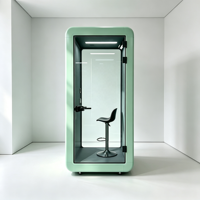 Cabines de bureau insonorisées modulaires modernes en aluminium - Cabine de réunion et d'étude mobile pour la maison, l'hôtel, le bureau et les bâtiments de bureaux et de gymnases