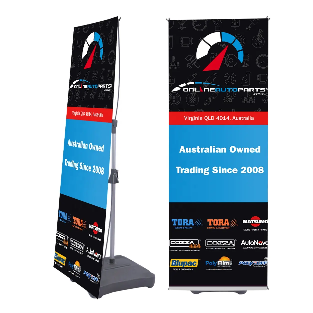 Promotional Aluminum Roll Up Water Base X Banner Stand