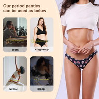 Culotte menstruelle en bambou Grace Sous-vêtements Culotte menstruelle respirante sans couture Absorption CULOTTE MENSTRUELLE