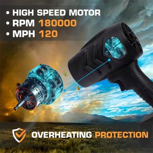 Mini Ar Comprimido Duster Portátil Hand Held Ventilador Elétrico Pequeno Ventilador Mini Jet Turbo Fan Jet Fan for Clean - Product Image 3