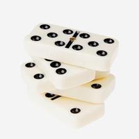 Jeu de dominos de luxe FuPai de haute qualité en cuir PU et mélamine