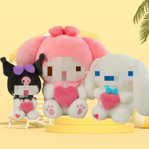 Peluches de Kuromi con <span class=keywords><strong>Melodía</strong></span> <span class=keywords><strong>Romántica</strong></span>, Muñeca Decorativa al por Mayor, Personaje de Anime Famoso, Juguetes de Peluche, Regalo para Niñas - Product Image 2