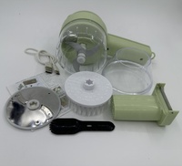 Ensemble coupe-légumes électrique USB portable 4 en 1 Mini hachoir à aliments pour la cuisine à l'ail Coupe-légumes