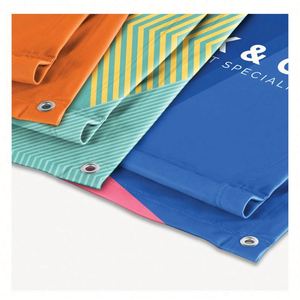 Banderas de Tela para Exteriores, Banderas Colgantes para Cercas, Banderas de Poliéster con Bolsillo para Poste, Banderas para Eventos y Negocios - Product Image 1