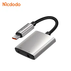 Mcdodo 505 2 in 1 60W Charging AUX USB C Earphone Adapter Type C to 3.5mm Audio Converter for iPhone 15 Android Calling Music