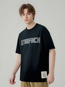Vente en gros T-shirt uni blanc personnalisé sérigraphie numérique logo marque Polyester coton T-shirt grande taille hommes T-shirt pour hommes - Product Image 5