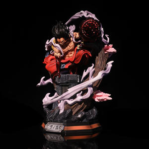 Haute qualité une pièce Anime Figure <span class=keywords><strong>Luffy</strong></span> Figure <span class=keywords><strong>Kimono</strong></span> GK Statue avec double tête sculpte lumière LED 26cm Anime Action Figure - Product Image 6