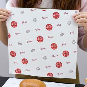 Papel de Envolver para Alimentos con Logotipo Impreso Personalizado al por Mayor, Papel de Envolver para Sándwiches, Papel para Envolver Pasteles, Pollo Frito y Papas Fritas - Product Image 3