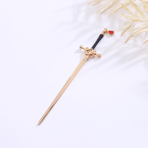 กิ๊บติดผมรูปดาบ DIY สไตล์จีน กิ๊บเสียบผมทรงดาบ สำหรับทำ<span class=keywords><strong>ผม</strong></span><span class=keywords><strong>ทรง</strong></span>บัน สไตล์พังก์ เครื่องประดับผมแฟชั่นสำหรับผู้หญิง - Product Image 6
