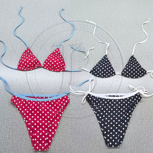 Costume da bagno bikini due pezzi da <span class=keywords><strong>donna</strong></span> estivo 2026 personalizzato, sexy, con stampa di paillettes, per la spiaggia - Product Image 2