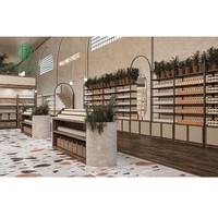 Pioneer Houten Supermarkt Fruit Groente Brood Display Plank Supermarkt Interieur