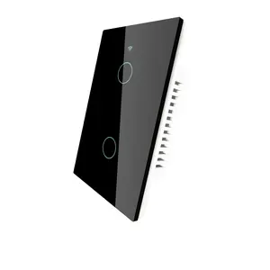 1/2/3/4 modo Tuya Smart Life pannello di vetro noi Standard Touch Switch Zero/singola linea di fuoco luce di controllo vocale interruttore a parete senza fili