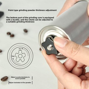 Molinillo de Café Manual Portátil de Acero Inoxidable, Molinillo Cónico con Manivela para el Hogar, Utensilios para Amantes del Café - Product Image 5