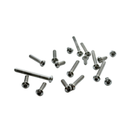 Set baut dan mur M3 M4 M5, aneka Kit baut sekrup tutup kepala tombol soket Hex baja tahan karat